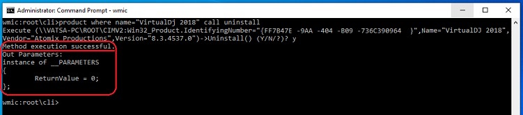 Method Execution Successful